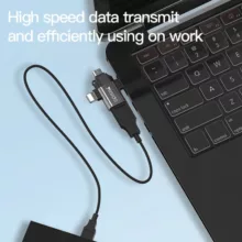 مبدل USB-C / MicroUSB / لایتنینگ OTG یسیدو مدل GS15