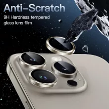 محافظ لنز دوربین شیشه‌ای اسپیگن مدل Optik Pro مناسب برای گوشی موبایل اپل iPhone 15 Pro Max