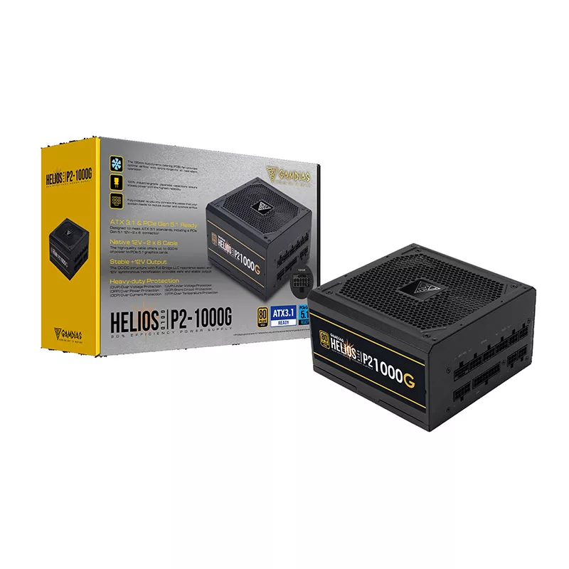 منبع تغذیه کامپیوتر 1000 وات گیم دیاس مدل HELIOS P2-1000G