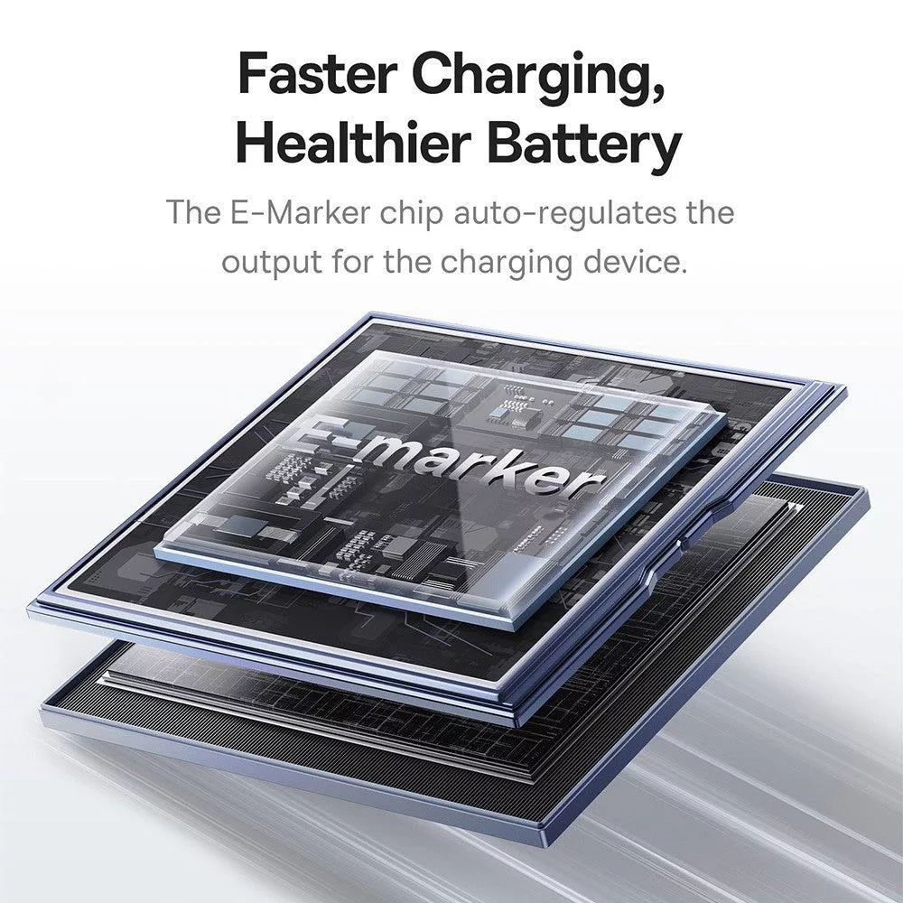 کابل USB-C بیسوس مدل Tungsten Gold Magnetic 100W طول 1 متر