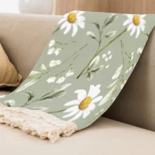 شال مبل مدل بابونه کد f2sh1059 سایز 100x180 سانتی متر