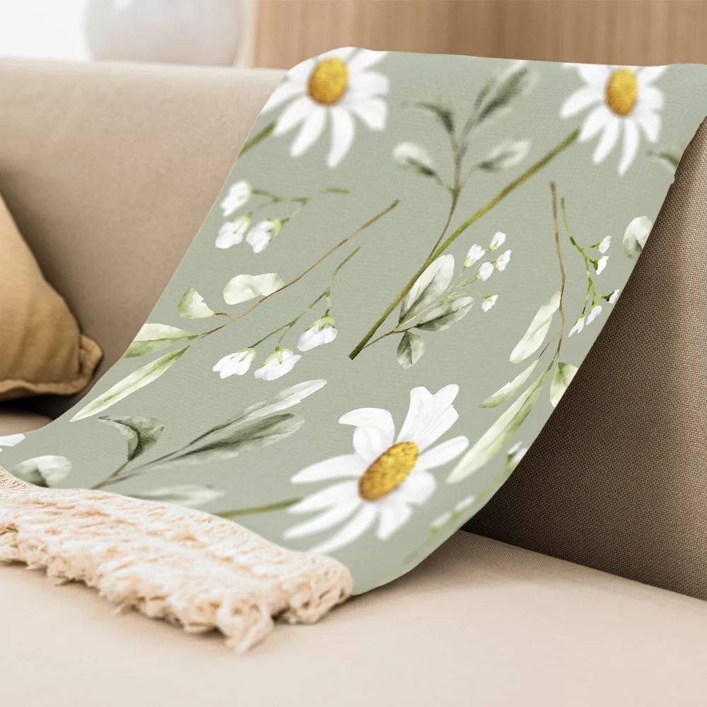 شال مبل مدل بابونه کد f2sh1059 سایز 100x180 سانتی متر