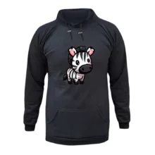 هودی زنانه مدل گورخر کد ۸ رنگ ذغال سنگی