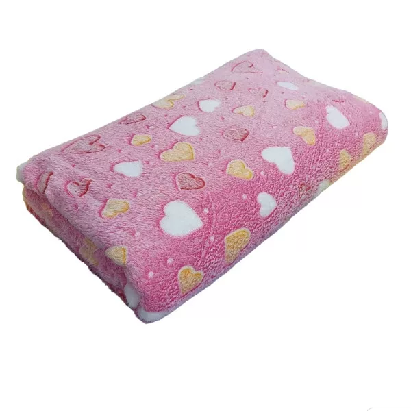 پتو 2 نفر مدل قلبی رنگین سایز 200x210 سانتیمتر