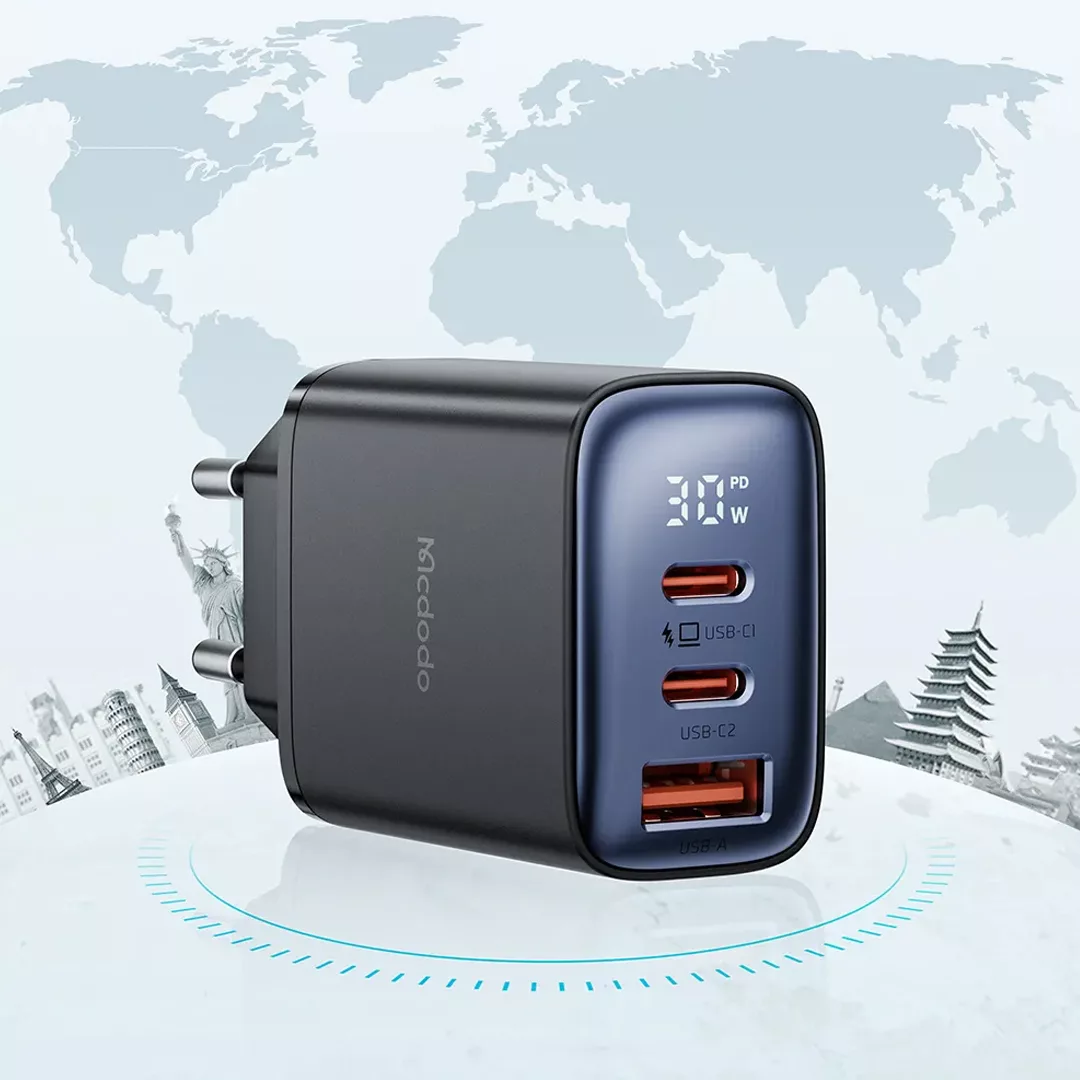 شارژر دیواری 30 وات مک دودو مدل CH-218