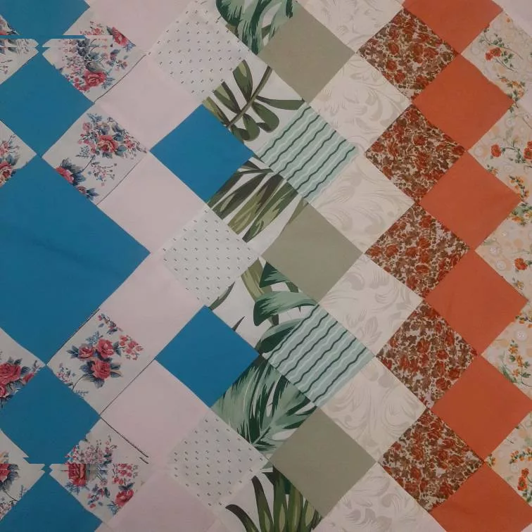 روتختی یک نفره مدل چهل تکه دست دوز سایز 175x125 سانتیمتر