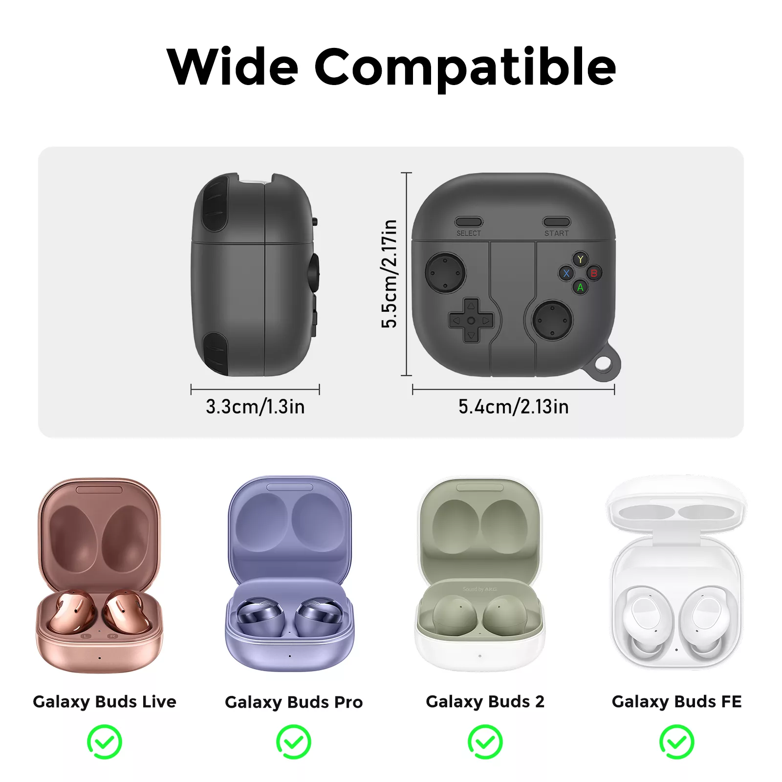 کاور هندزفری آهااستایل مدل LC13 مناسب برای کیس هدفون سامسونگ Galaxy Buds Live / Buds Pro / Buds 2 / Buds2 Pro / Buds Fe