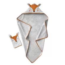 حوله دور پیچ کودک و نوزاد مدل گانا سایز 100×100 سانتی متر به همراه لیف