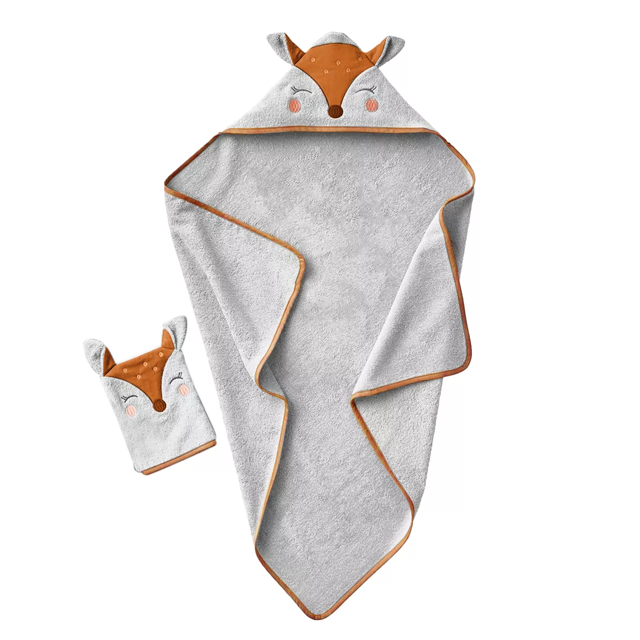 حوله دور پیچ کودک و نوزاد مدل گانا سایز 100x100 سانتی متر به همراه لیف