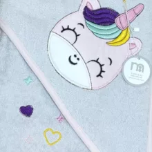 ست حوله مادرکر مدل گلدوزی طرح یونیکورن بالدار مجموعه 2 عددی