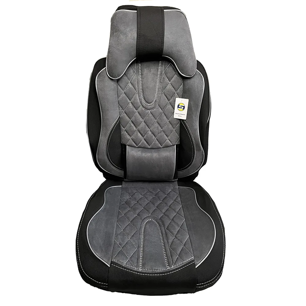 ست کامل روکش صندلی خودرو سپاهان روکش مدل Aoudi-6000 مناسب برای پراید صبا