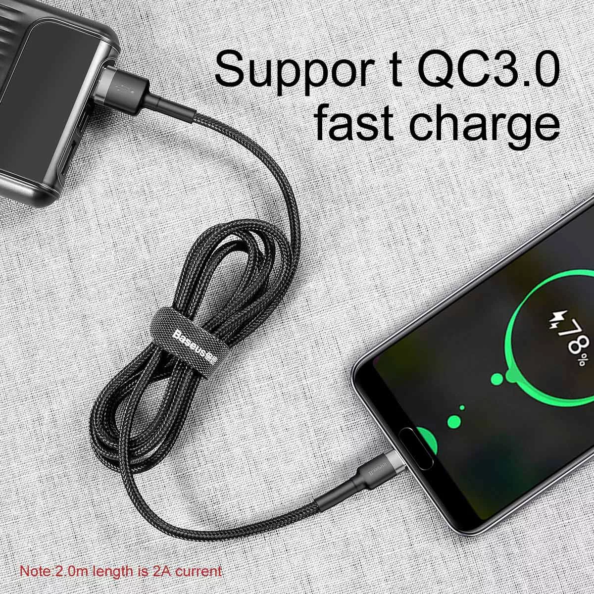کابل تبدیل USB به USB-C باسئوس مدل CATKLF-UG1 Cafule طول 3 متر
