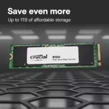 اس اس دی اینترنال PCIe 4.0 کروشیال مدل E100 Gen4 ظرفیت یک ترابایت