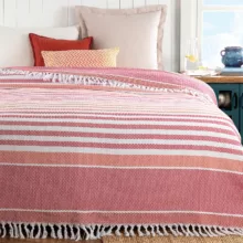 روتختی مادام کوکو مدل Sheryl Pembe Turuncu دو نفره سایز 240×220 سانتی متر