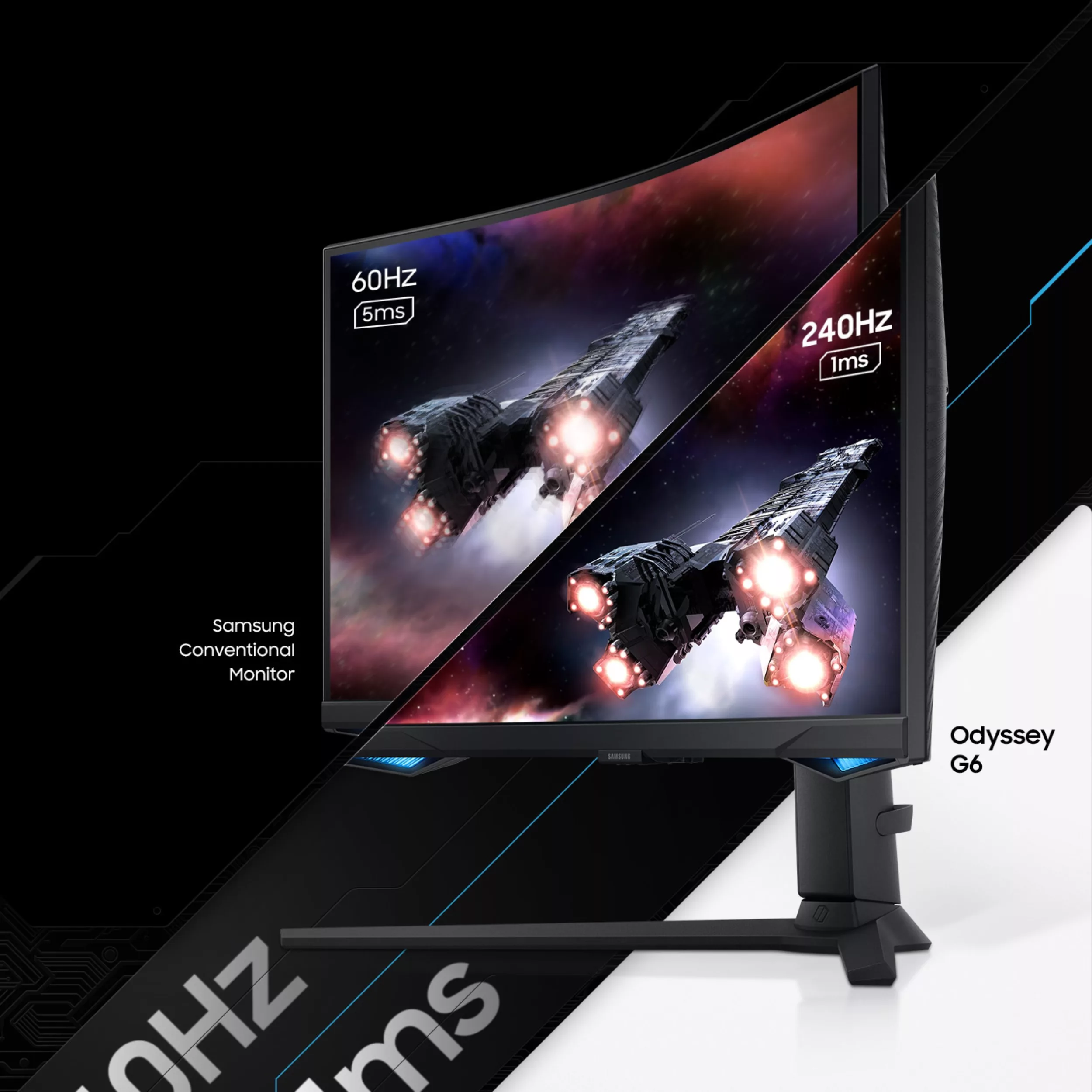 مانیتور مخصوص بازی سامسونگ مدل  LS32BG650  سایز 32 اینچ