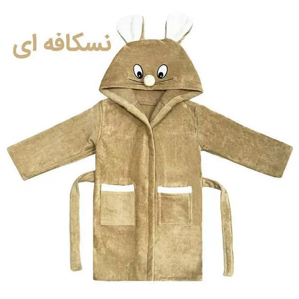 حوله پالتویی کودک پودایران مدل موش سایز 100 سانتی‌متر