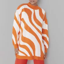 تونیک آستین بلند زنانه مدل 250036576 طرح ترندیول