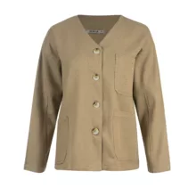 کت زنانه سرژه مدل 232158 رنگ نسکافه ای