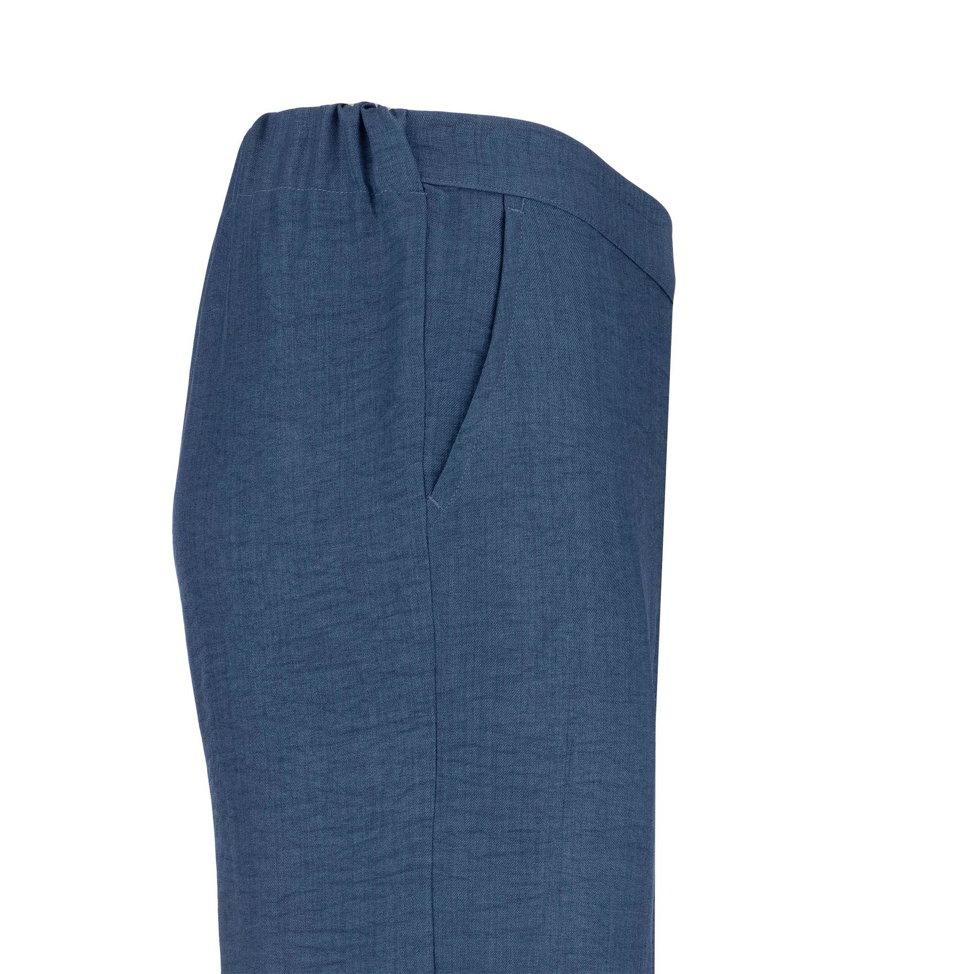 ست شومیز و شلوار رسمی زنانه السانا مدل 205705 رنگ آبی کاربنی