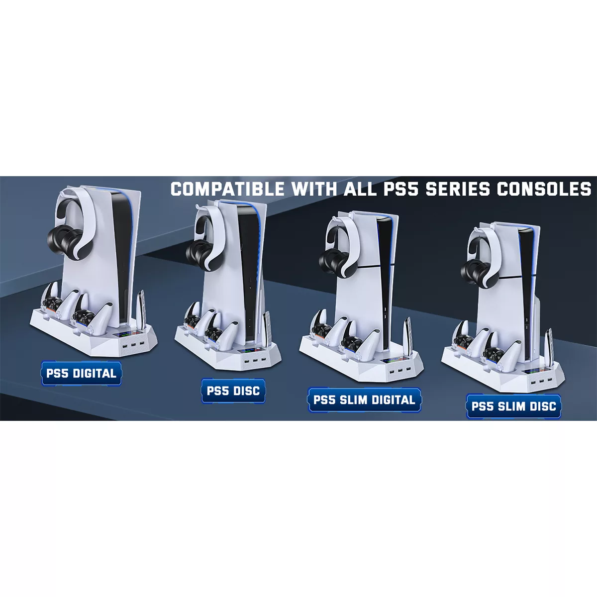 پایه فن کنسول و شارژر دسته بازی مدل COOLING STAND YH-55-1