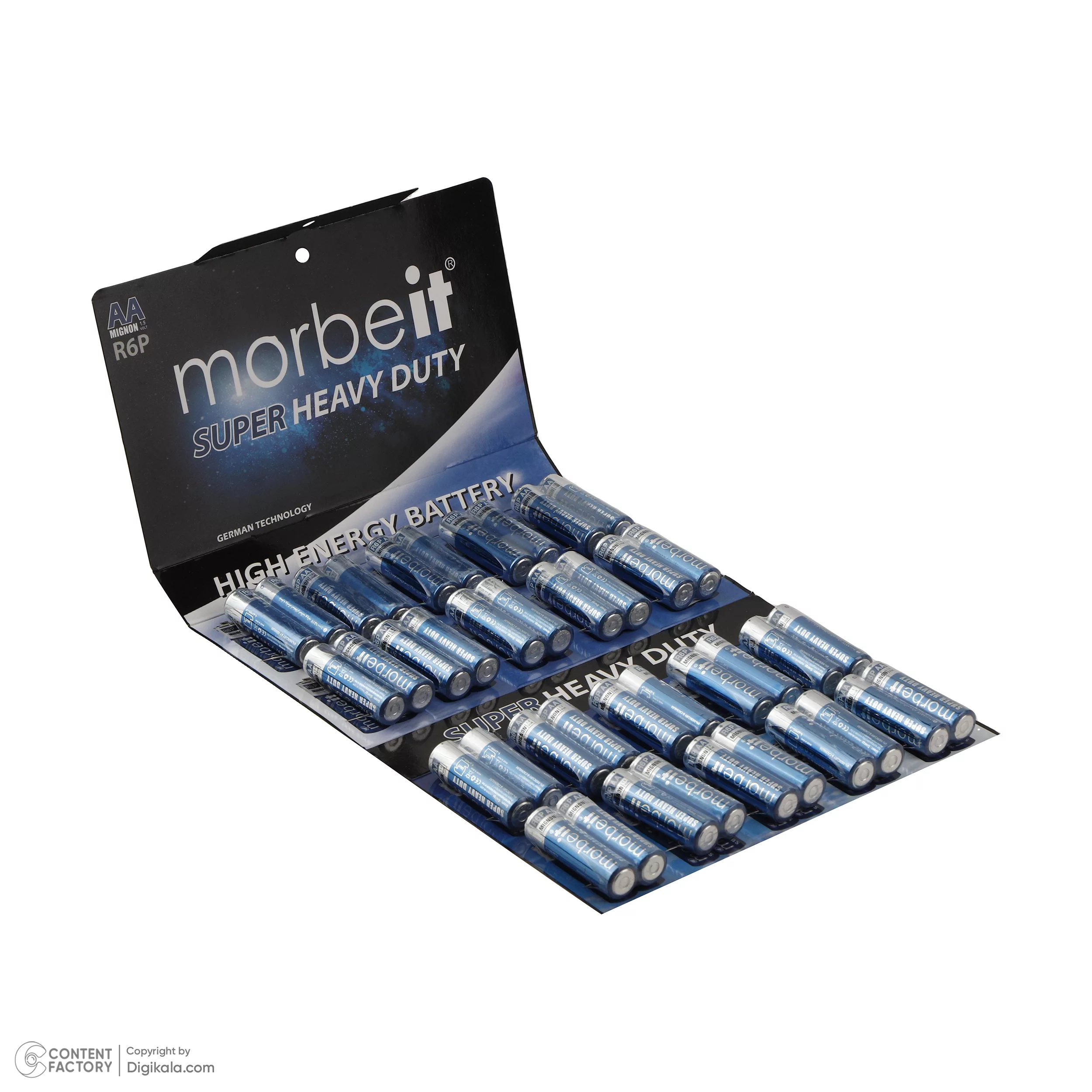 باتری قلمی موربیت مدل R6P-Sp2 بسته 40 عددی