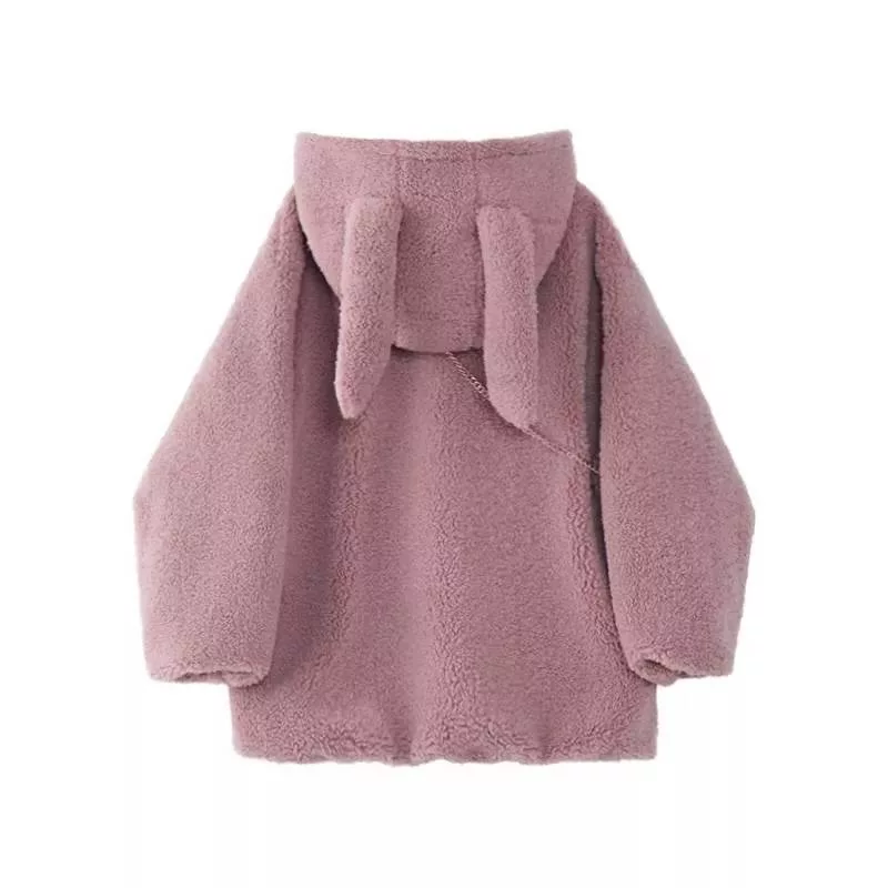 هودی زنانه مدل گوش دار به همراه کیف