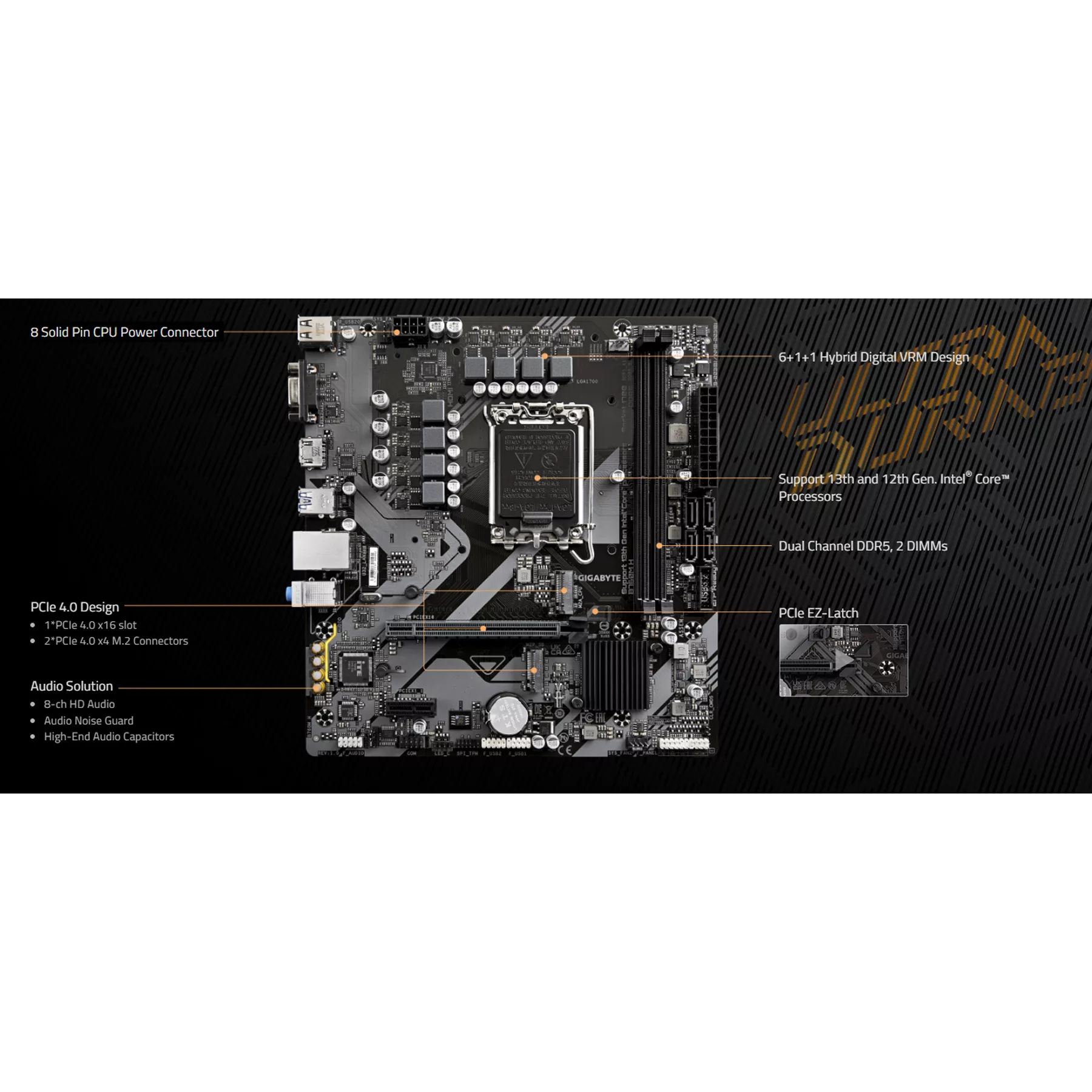 مادربرد گیگابایت مدل B760M H (rev. 1.0)