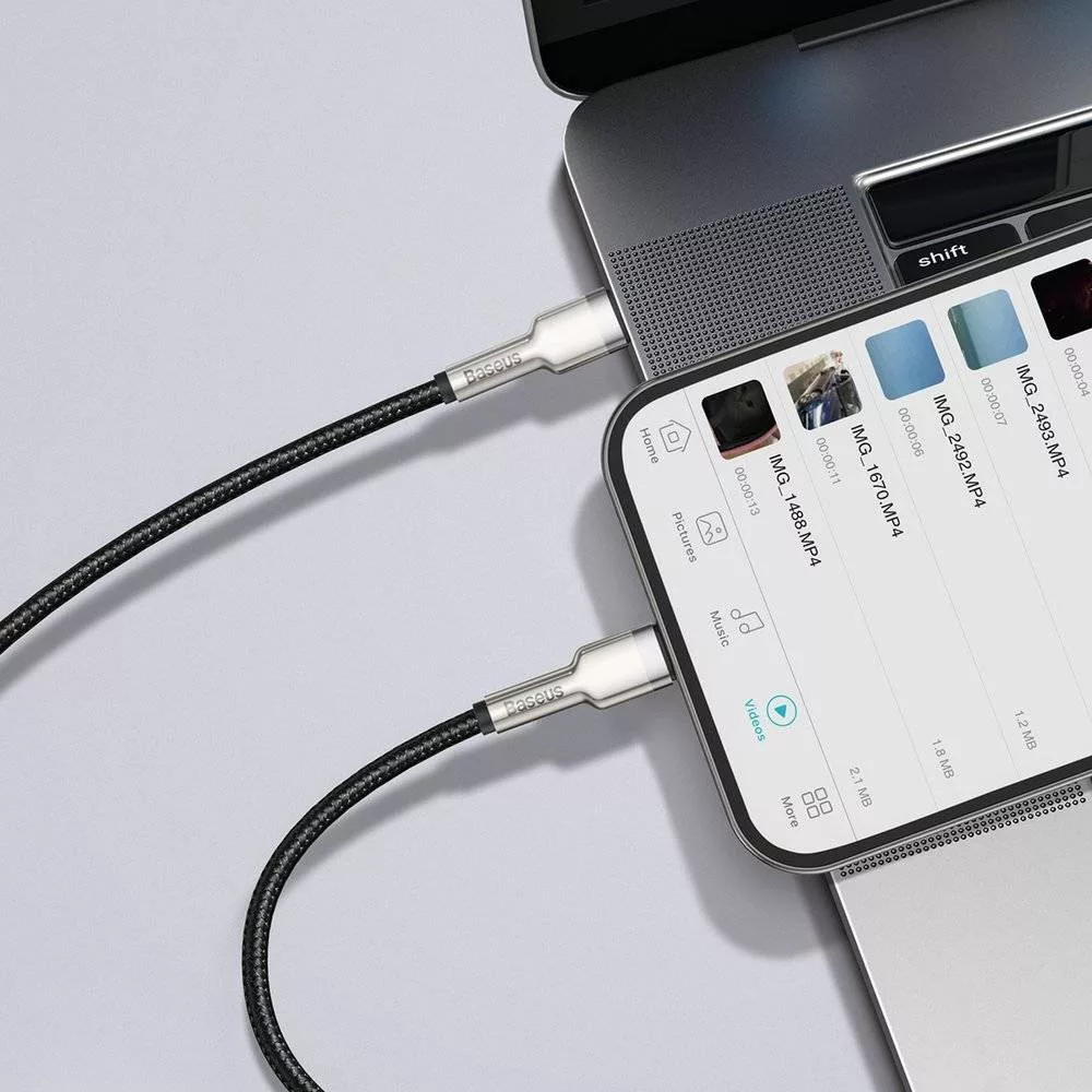 کابل تبدیل USB-C به لایتنینگ باسئوس مدل CATLJK 20W طول 2 متر