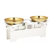 ترازو فروشگاهی عرفانیان مدل دو طرف تخت با کفه برنجی بزرگ و کوچک