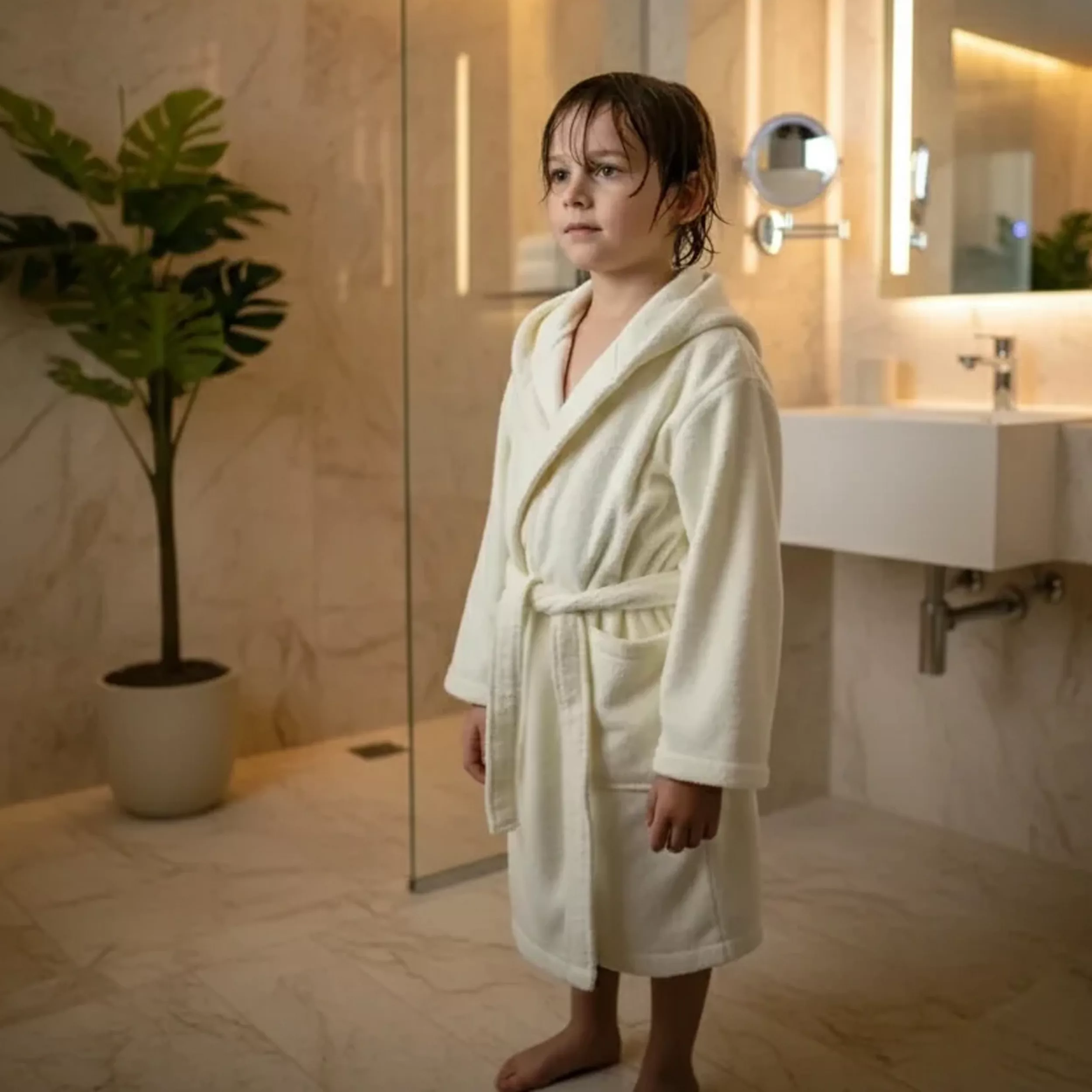 حوله پالتویی کودک مدل y1112 سایز 80x40 سانتیمتر