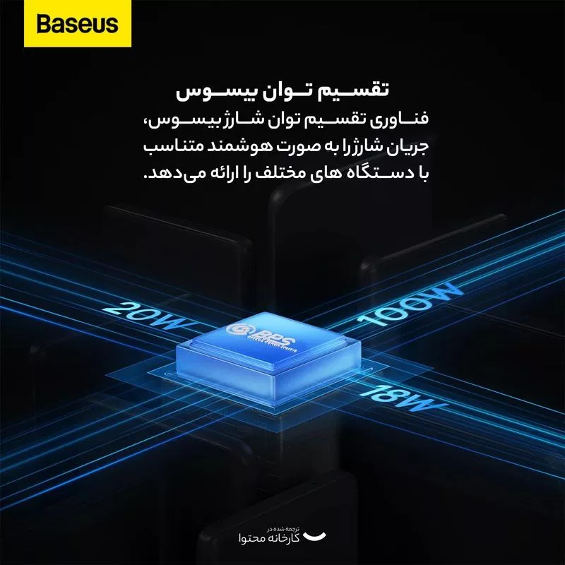 کابل تبدیل USB-C به USB-C / microUSB / لایتنینگ بیسوس مدل Flash Series II CB000004 100W طول 1.5 متر