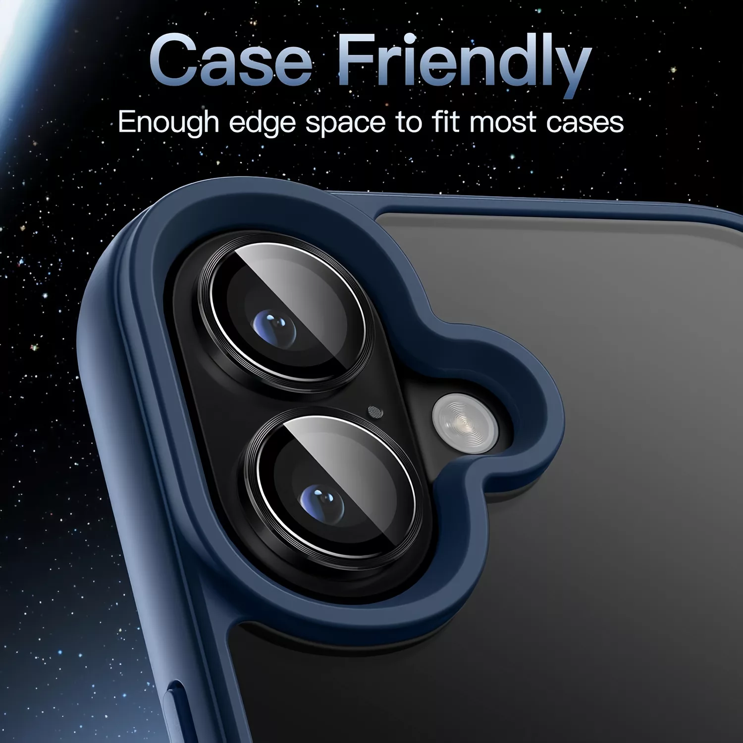 محافظ لنز دوربین چلیپا مدل Sapphire مناسب برای گوشی موبایل اپل iPhone 16