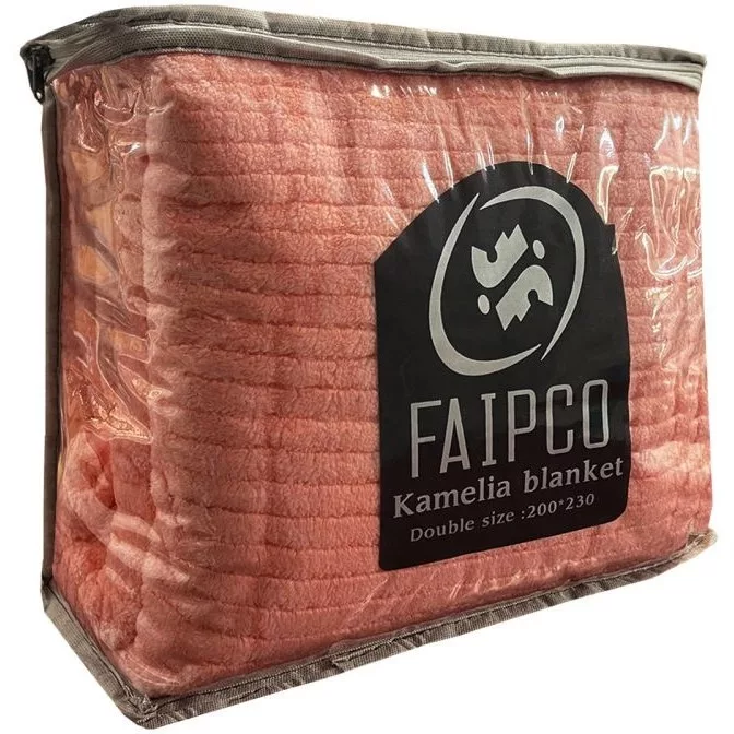 پتو مسافرتی 1 نفر مدل کاملیا سایز 220x160 سانتی‌متر