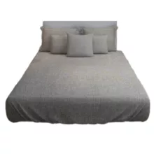ملحفه مترینو طرح کتان دو نفره سایز 160*200 سانتی متر