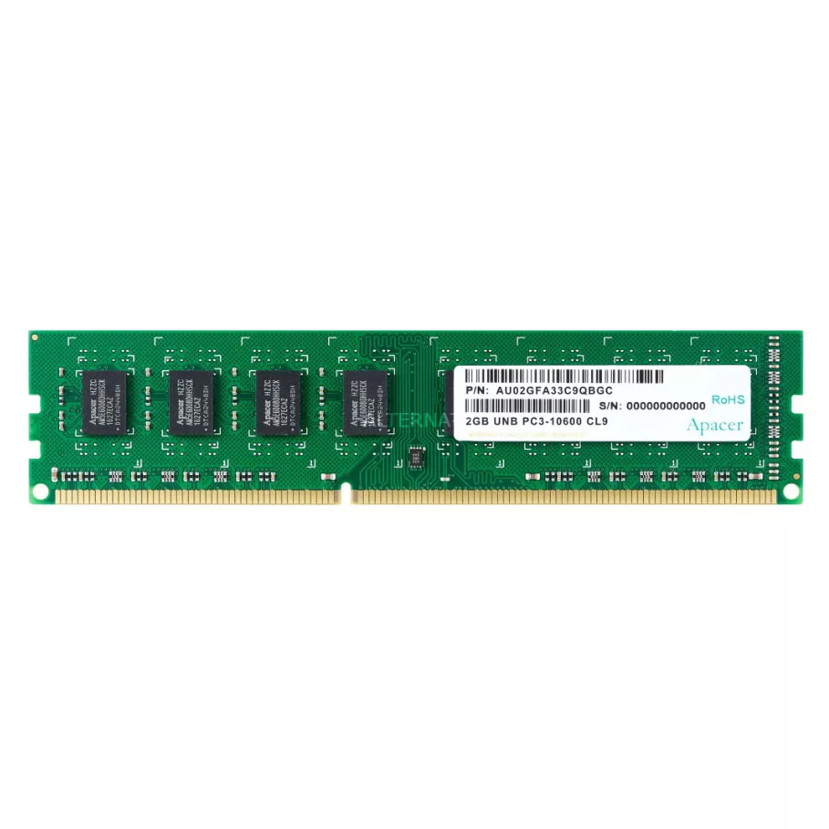 رم دسکتاپ DDR3 تک کاناله 1333 مگاهرتز CL11 اپیسر مدل UNB PC3-12800  ظرفیت 2 گیگابایت