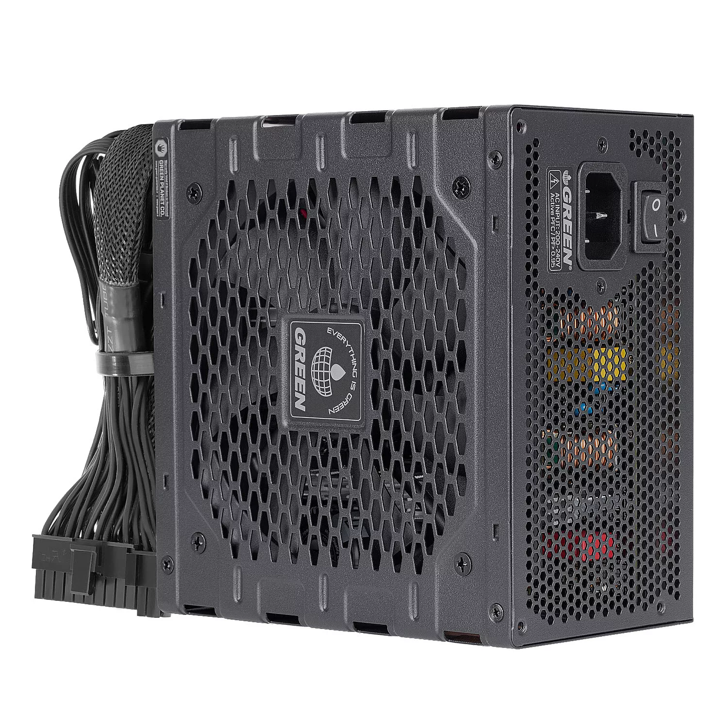 منبع تغذیه کامپیوتر 600W وات گرین مدل GP600A-GED V3.1 (ATX 3.1)