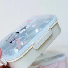 ظرف غذای کودک مدل لانچ باکس کرومی استیل به همراه قاشق کد 2