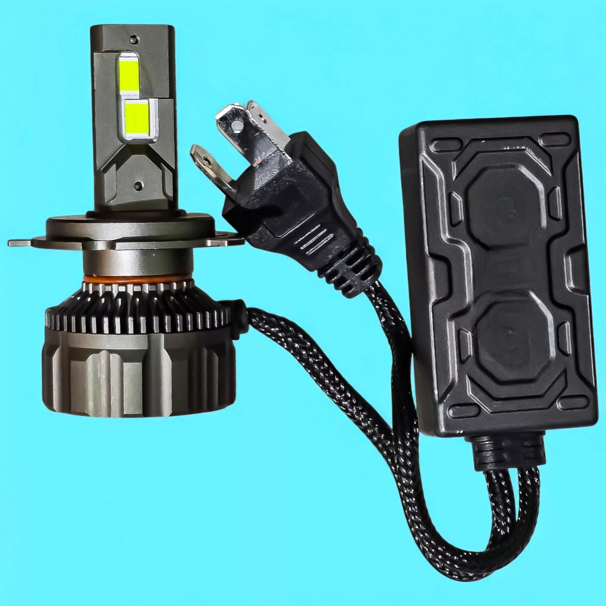 لامپ نور پایین و نور بالا چراغ جلو تک حالته بست یدک مدل یخی کد X11 با پایه H4 مناسب برای پیکان بسته ۲ عددی