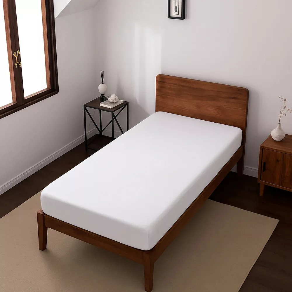 ملحفه فیلور آدنو مدل Plain کد FI37 یک نفره سایز 200x90 سانتی‌متر