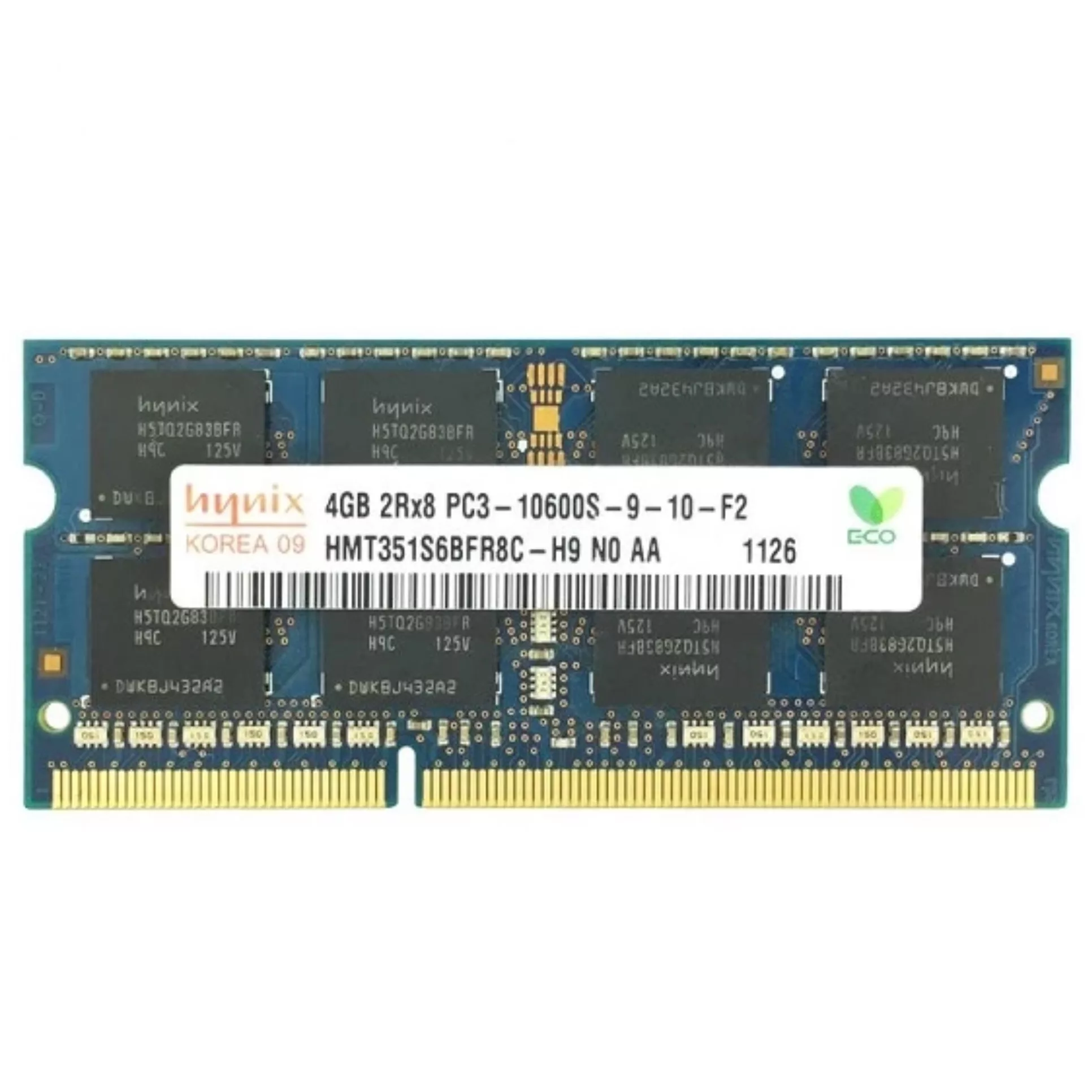 رم لپ تاپ DDR3 تک کاناله 1333 مگاهرتز CL9 هاینیکس مدل PC3-10600s  ظرفیت ۴ گیگابایت