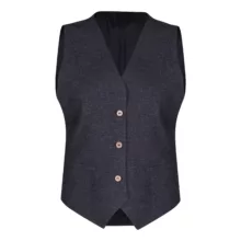 جلیقه زنانه الین مدل لینن کتان کد 20 رنگ مشکی