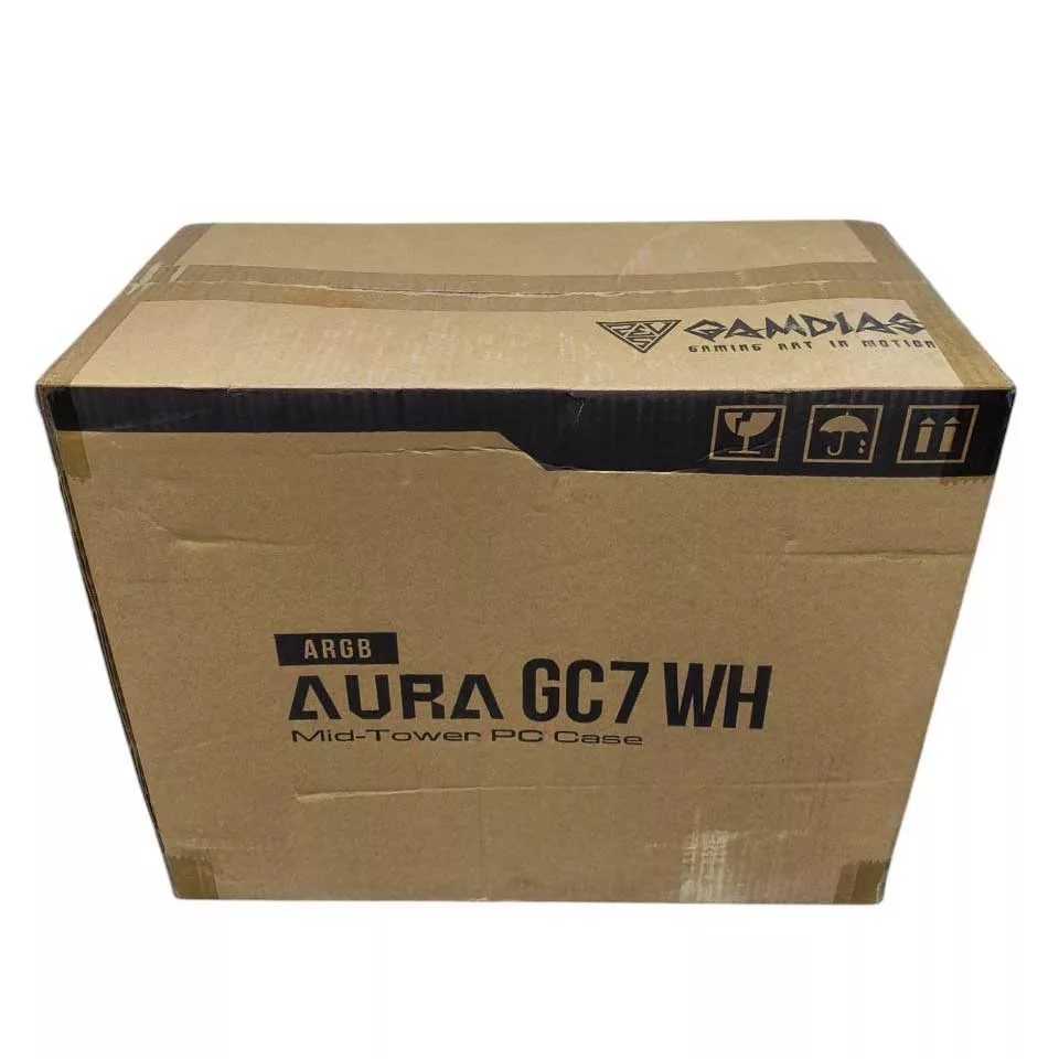 کیس کامپیوتر گیم دیاس مدل AURA GC7 WH ARGB