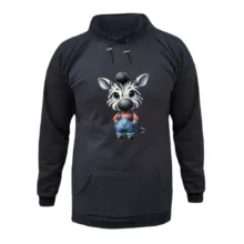 هودی زنانه مدل گورخر کد ۱ 2 رنگ ذغال سنگی