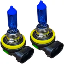 لامپ مه شکن چراغ جلو تک حالته بست یدک مدل یخی پایه H11 مناسب برای BYD F3 بسته ۲ عددی