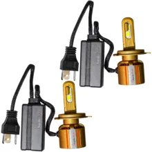 لامپ نور پایین و نور بالا چراغ جلو تک حالته بست یدک مدل یخی کد X19 پایه H4 مناسب برای پراید ۱۳۱، ۱۴۱، ۱۵۱ بسته ۲ عددی