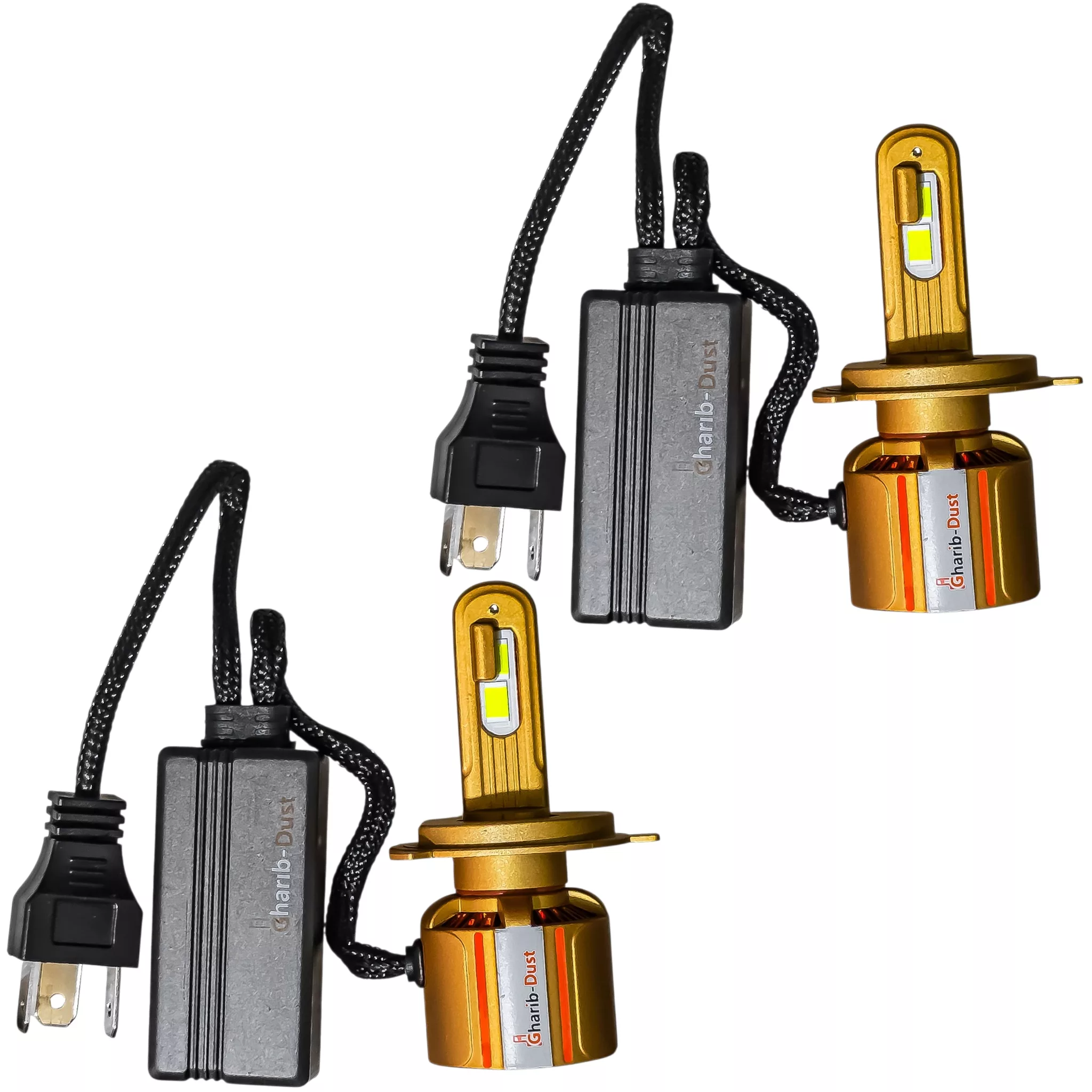 لامپ نور پایین و نور بالا چراغ جلو تک حالته بست یدک مدل یخی کد X19 پایه H4 مناسب برای پراید ۱۳۱، ۱۴۱، ۱۵۱ بسته ۲ عددی