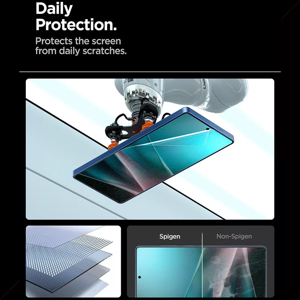 محافظ صفحه نمایش اسپیگن مدل EliteShield EZ Fi مناسب برای گوشی موبایل سامسونگ Galaxy S25 Ultra