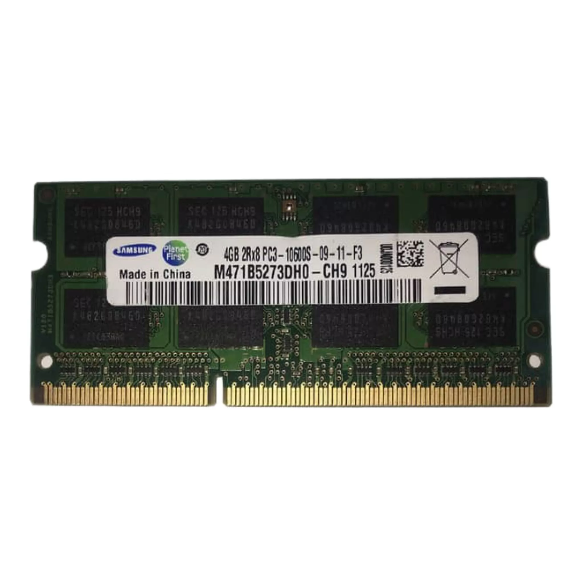 رم لپ تاپ DDR3 تک کاناله 1333 مگاهرتز سامسونگ مدل PC3-10600 ظرفیت 4 گیگابایت