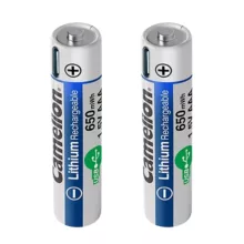 باتری نیم قلمی کملیون مدل rechargable-1.5V-li-650mwh بسته دو عددی