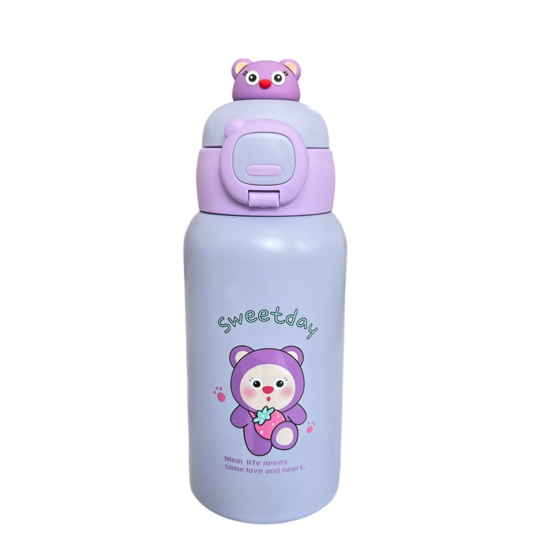 فلاسک کودک دو درب مدل تدی کد VT2721 گنجایش 0.5 لیتر